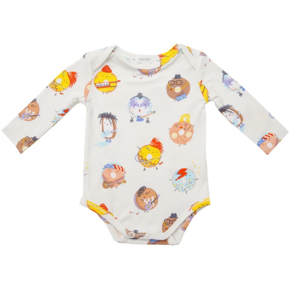 NWT Angel Dear - 80s Donut Long Sleeve Bamboo Bodysuit